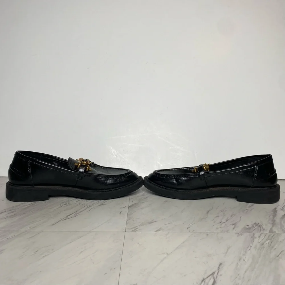 Steve Madden Karmine Black Leather Loafer 10M